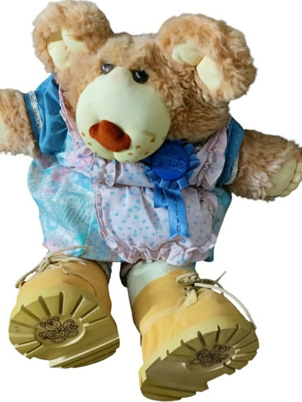 Vintage 80s Furskins Plush Bear Xavier Roberts 23" Outfit Teddy Toy